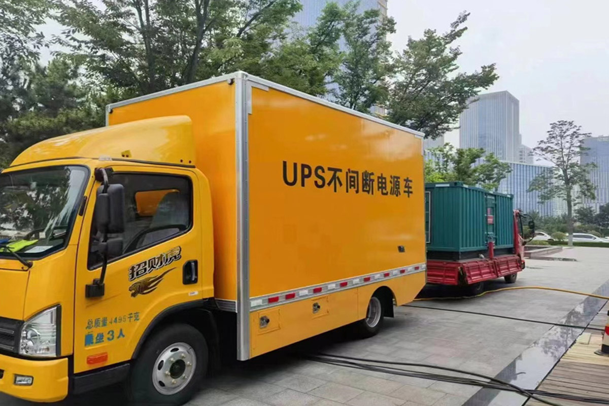 乌烈镇发电机租赁施工现场