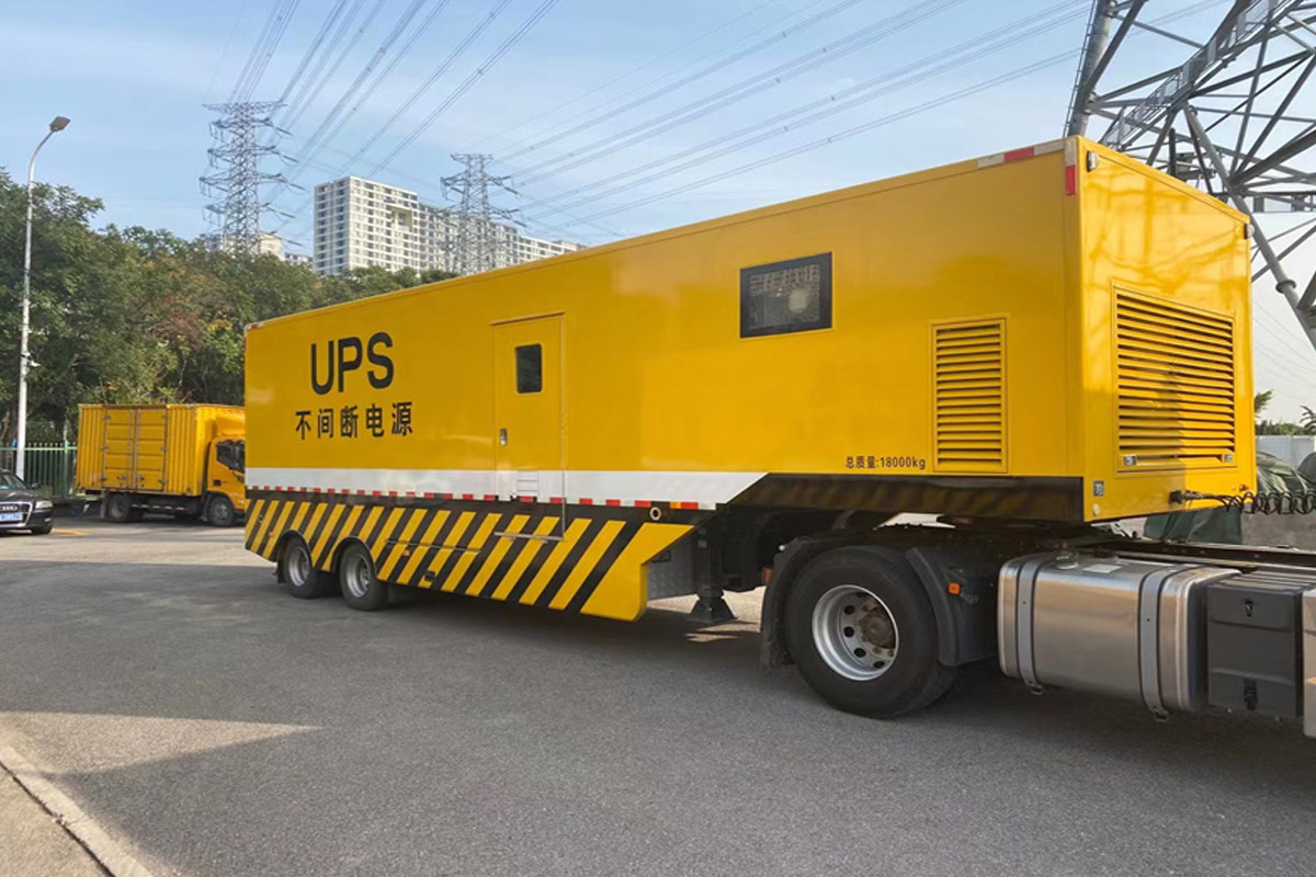 乌烈镇发电机租赁施工现场