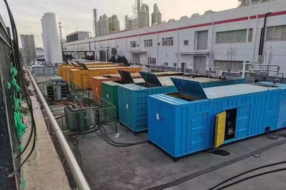 乌烈镇发电机租赁施工现场